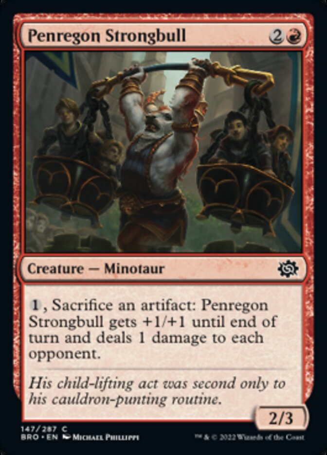Penregon Strongbull [The Brothers' War] Magic: The Gathering