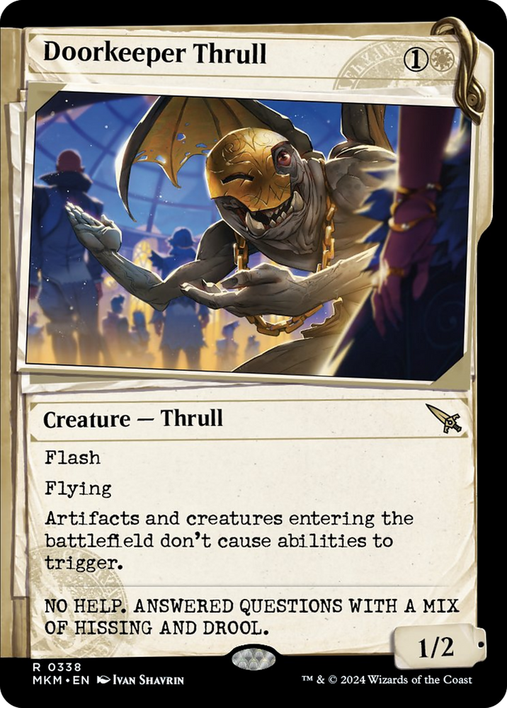 Doorkeeper Thrull (Showcase) [Murders at Karlov Manor] Magic: The Gathering