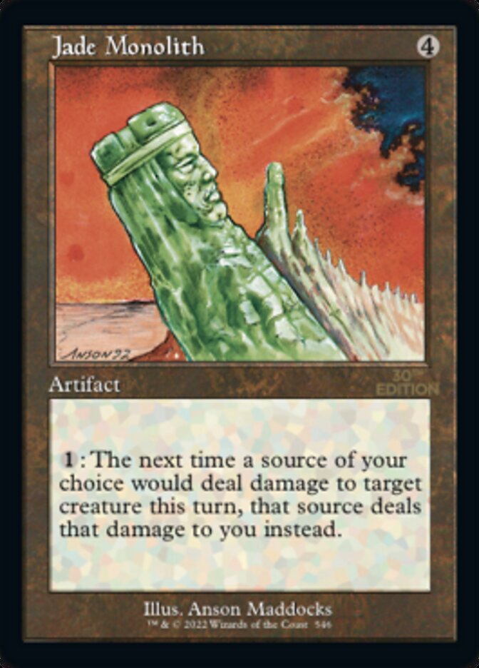 Jade Monolith (Retro) [30th Anniversary Edition] Magic: The Gathering
