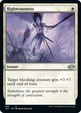 Righteousness [Jumpstart 2022] Magic: The Gathering