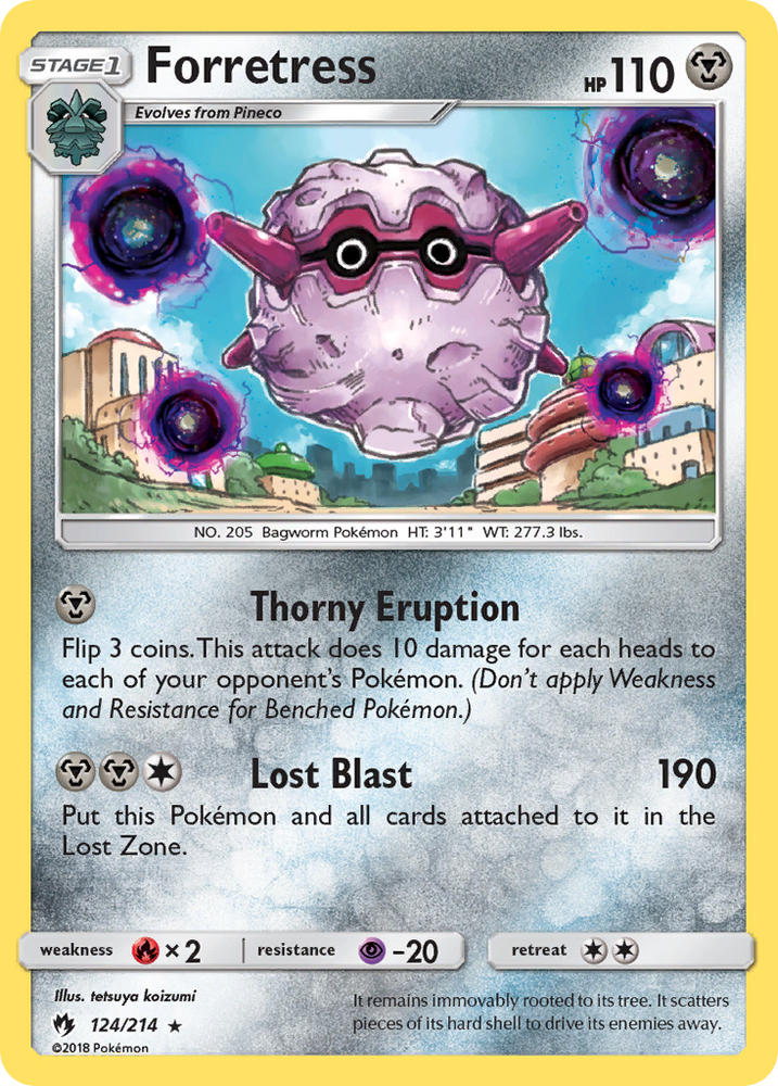 Forretress (124/214) [Sun & Moon: Lost Thunder] Pokémon
