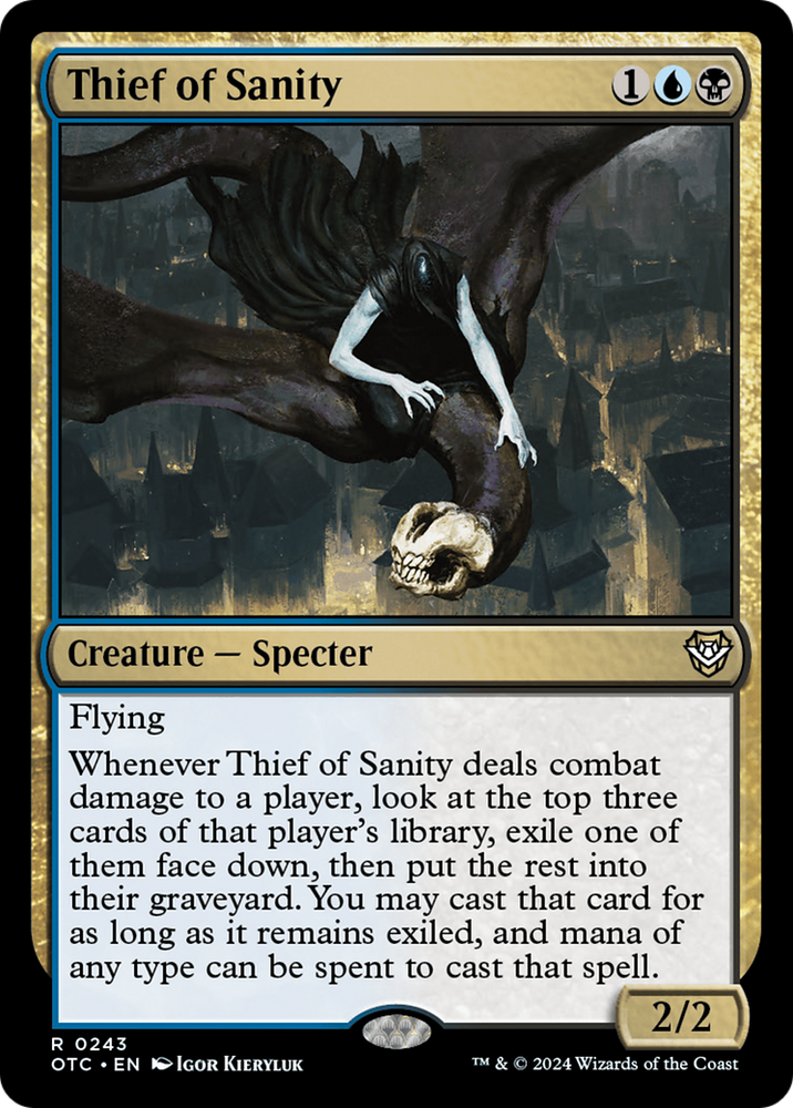 Thief of Sanity [Outlaws of Thunder Junction Commander] Magic: The Gathering