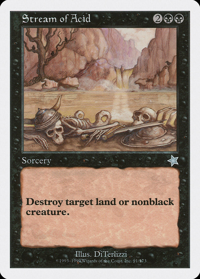 Stream of Acid [Starter 1999] Magic: The Gathering
