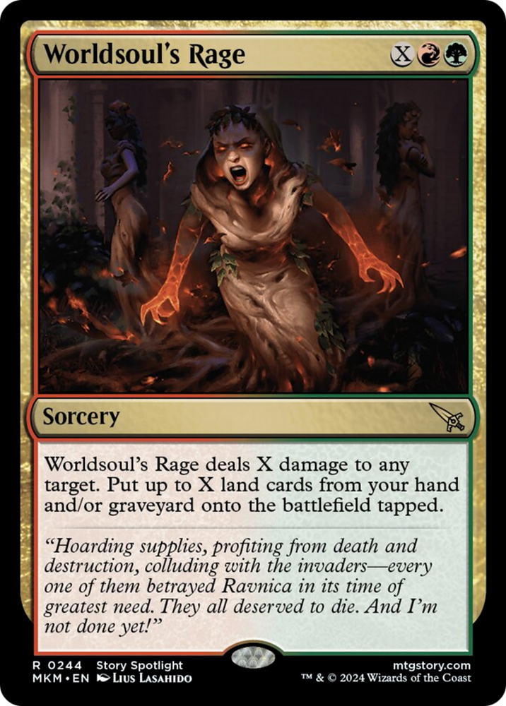 Worldsoul's Rage [Murders at Karlov Manor] Magic: The Gathering