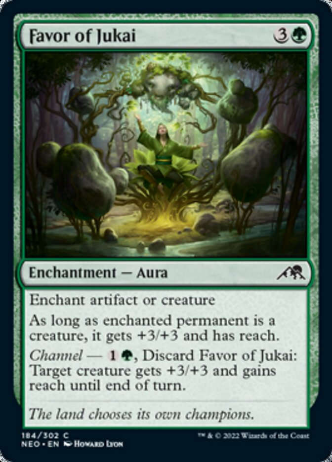 Favor of Jukai [Kamigawa: Neon Dynasty] Magic: The Gathering