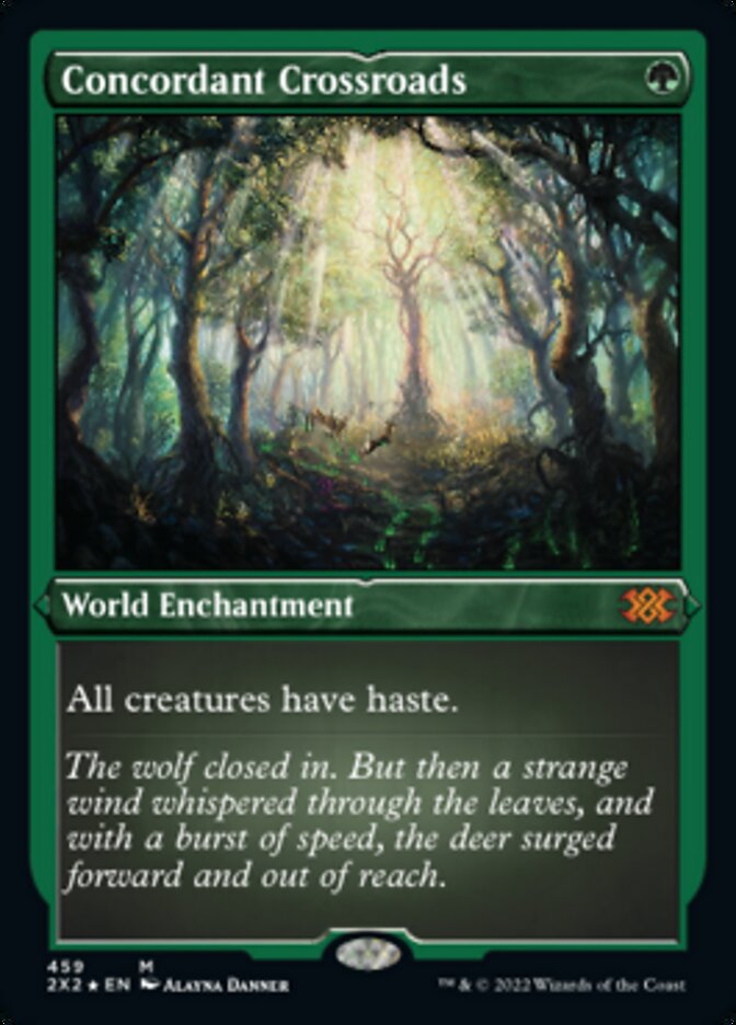 Concordant Crossroads (Foil Etched) [Double Masters 2022] Magic: The Gathering