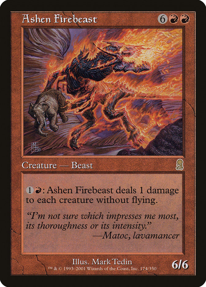 Ashen Firebeast [Odyssey] Magic: The Gathering
