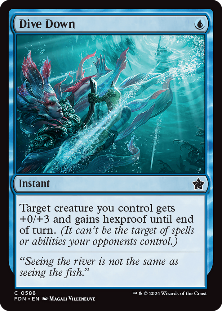 Dive Down [Foundations] Magic: The Gathering