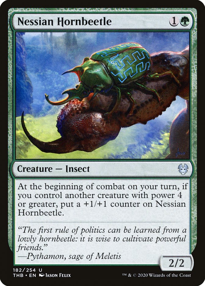Nessian Hornbeetle [Theros Beyond Death] Magic: The Gathering