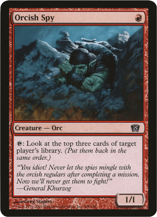 Orcish Spy (Oversized) [Eighth Edition Box Topper] Magic: The Gathering