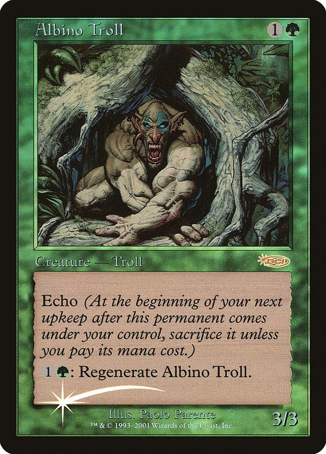 Albino Troll [Friday Night Magic 2002] Magic: The Gathering