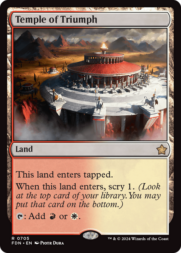 Temple of Triumph [Foundations] Magic: The Gathering