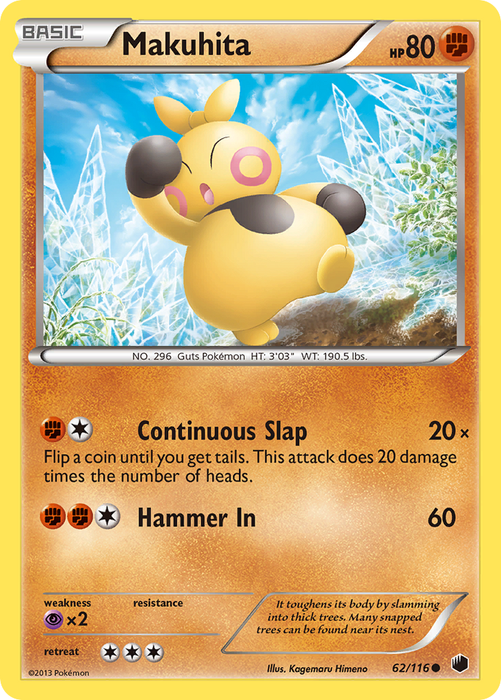 Makuhita (62/116) [Black & White: Plasma Freeze] Pokémon