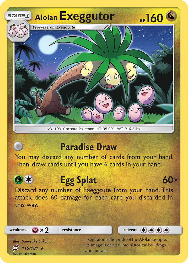 Alolan Exeggutor (115/181) [Sun & Moon: Team Up] Pokémon
