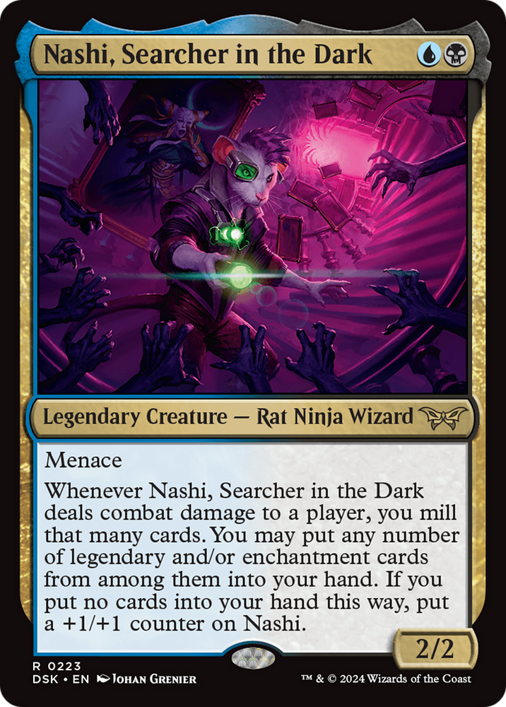 Nashi, Searcher in the Dark [Duskmourn: House of Horror] Magic: The Gathering