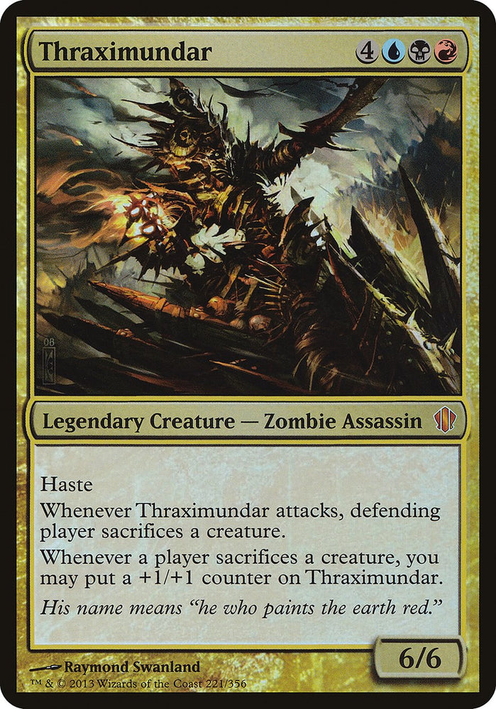 Thraximundar (Oversized) [Commander 2013 Oversized] Magic: The Gathering