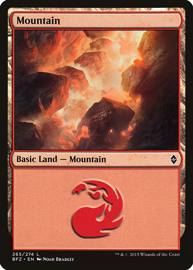 Mountain (265) [Battle for Zendikar] Magic: The Gathering