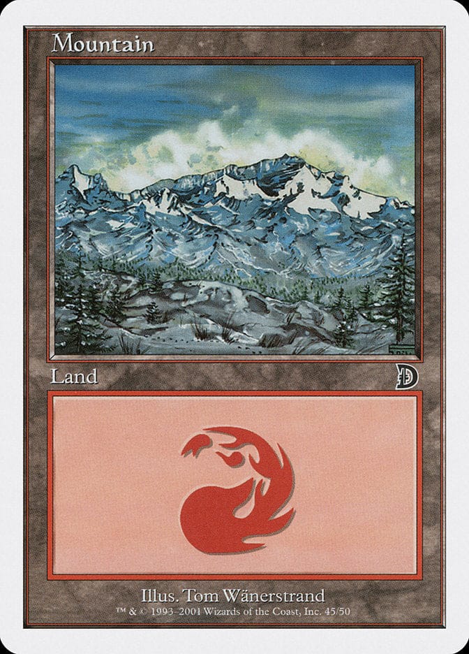 Mountain (45) [Deckmasters] Magic: The Gathering