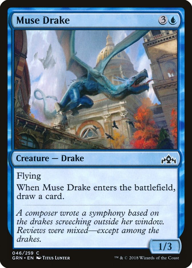 Muse Drake [Guilds of Ravnica] Magic: The Gathering