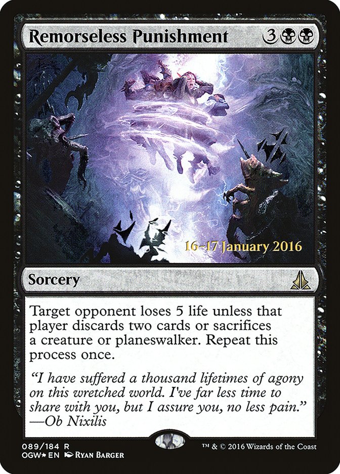 Remorseless Punishment [Oath of the Gatewatch Prerelease Promos] Magic: The Gathering