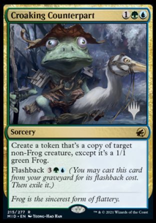 Croaking Counterpart (Promo Pack) [Innistrad: Midnight Hunt Promos] Magic: The Gathering