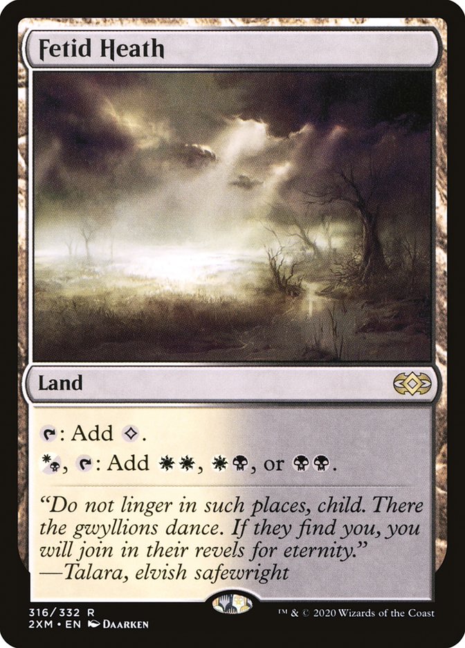 Fetid Heath [Double Masters] Magic: The Gathering