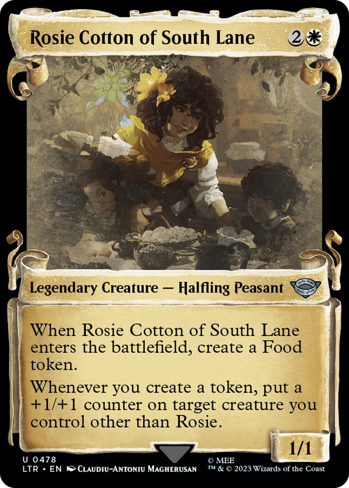 Rosie Cotton of South Lane [The Lord of the Rings: Tales of Middle-Earth Showcase Scrolls] Magic: The Gathering