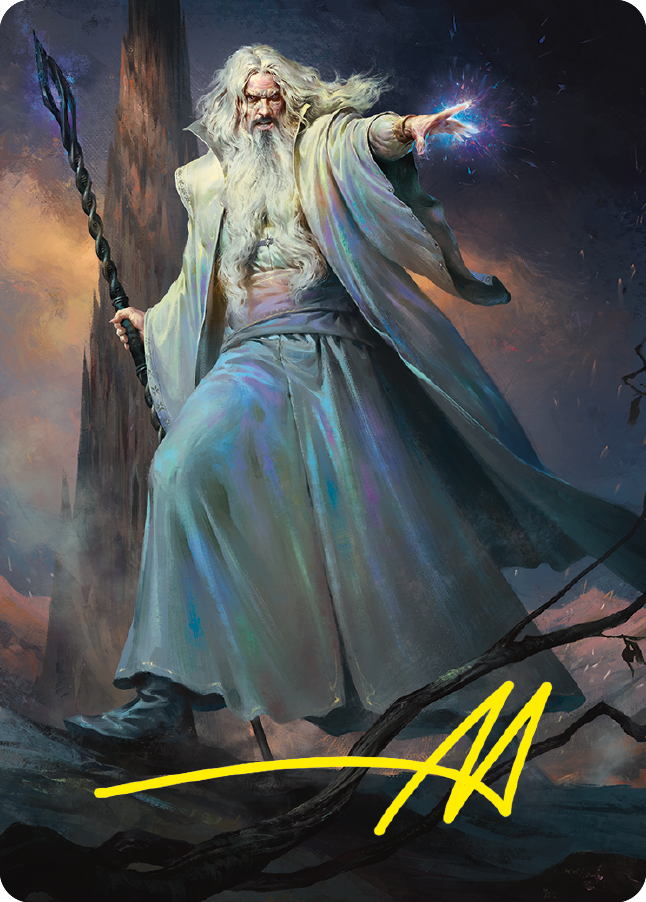 Saruman of Many Colors Art Card (Gold-Stamped Signature) [The Lord of the Rings: Tales of Middle-earth Art Series] Magic: The Gathering