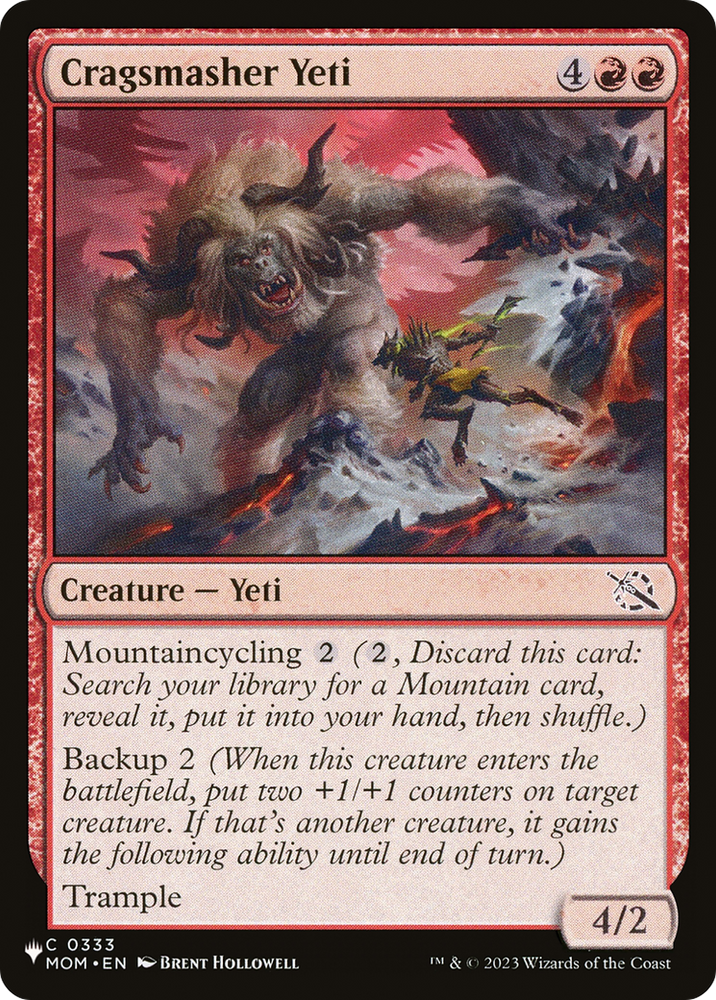Cragsmasher Yeti [The List] Magic: The Gathering