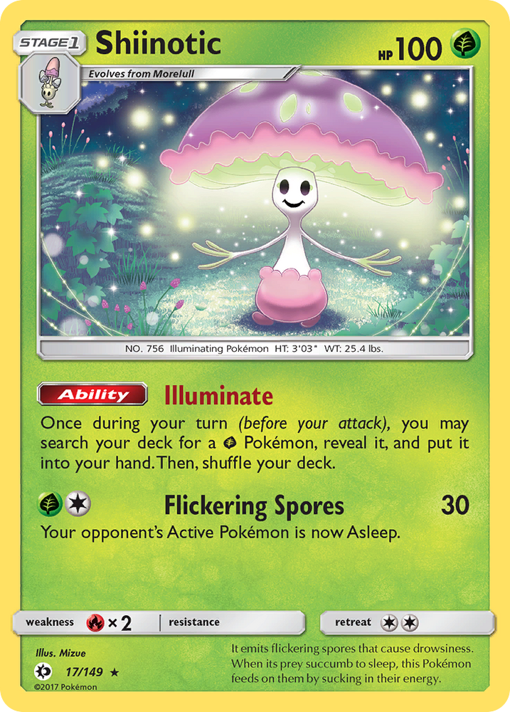 Shiinotic (17/149) [Sun & Moon: Base Set] Pokémon