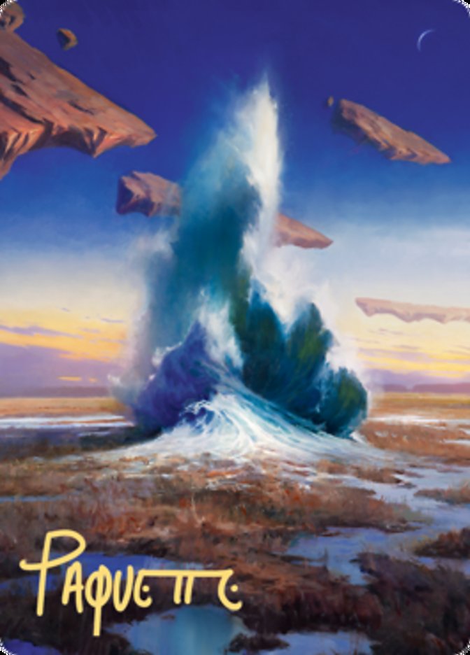 Flooded Strand Art Card (Gold-Stamped Signature) [Zendikar Rising Art Series] Magic: The Gathering