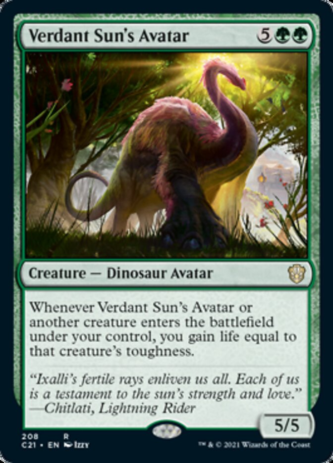 Verdant Sun's Avatar [Commander 2021] Magic: The Gathering