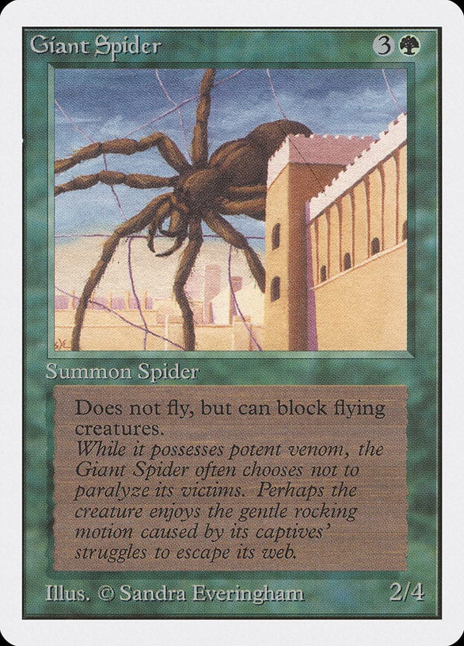 Giant Spider [Unlimited Edition] Magic: The Gathering