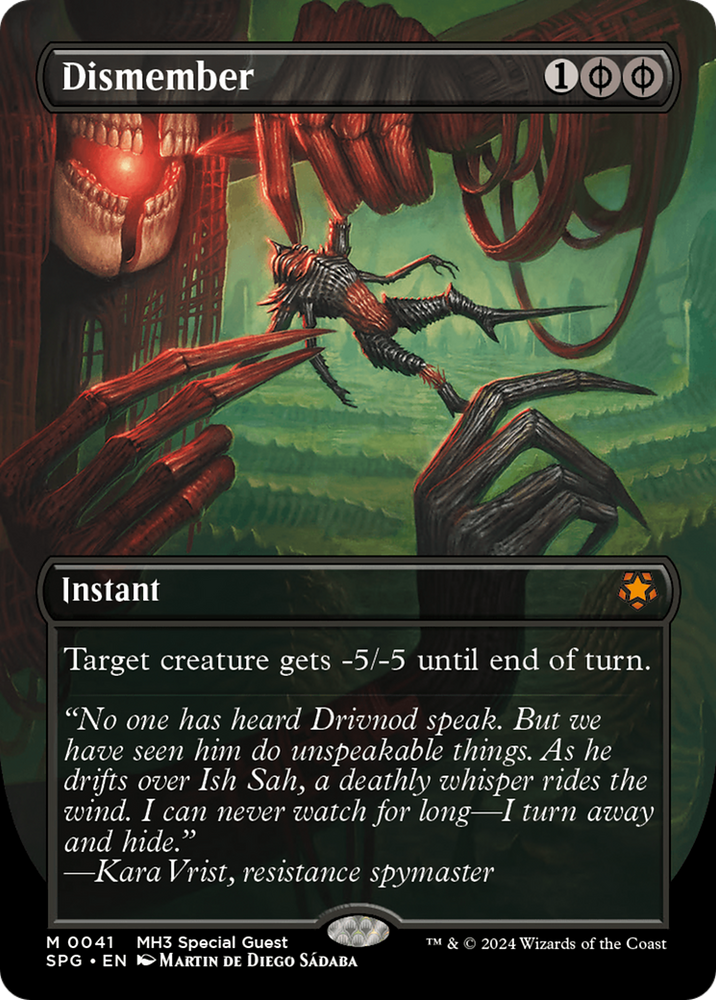 Dismember (Borderless) [Modern Horizons 3 Special Guests] Magic: The Gathering