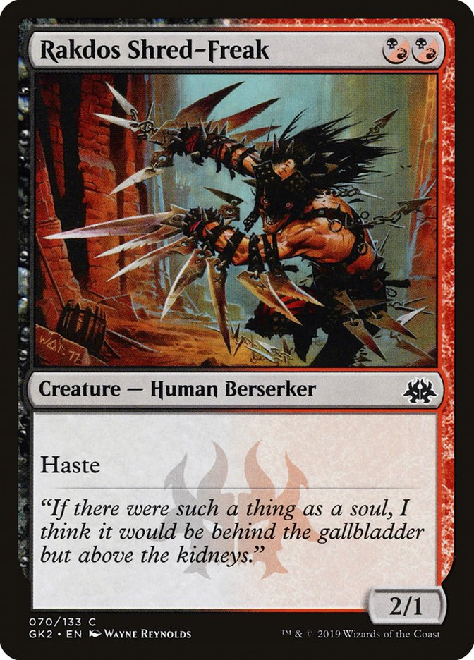 Rakdos Shred-Freak [Ravnica Allegiance Guild Kit] Magic: The Gathering