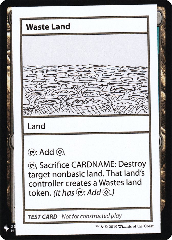 Waste Land [Mystery Booster Playtest Cards] Magic: The Gathering
