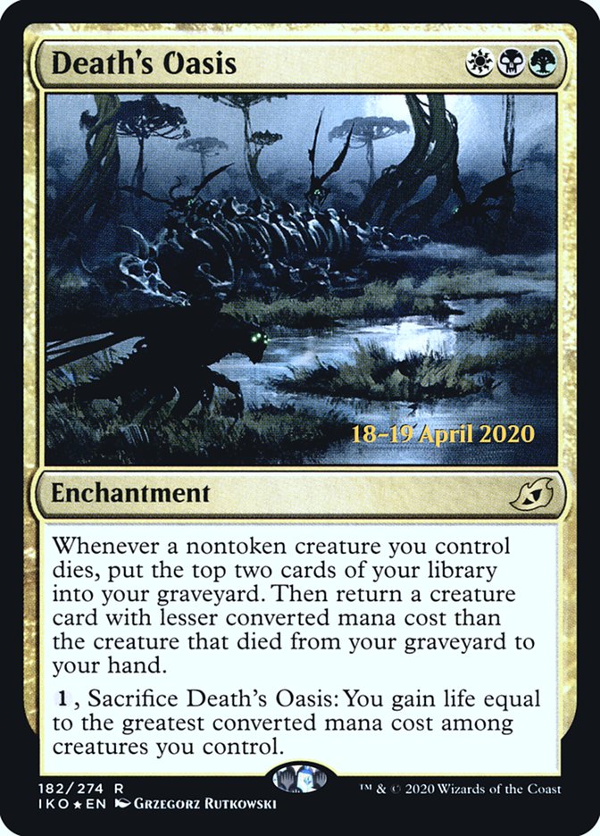 Death's Oasis [Ikoria: Lair of Behemoths Prerelease Promos] Magic: The Gathering
