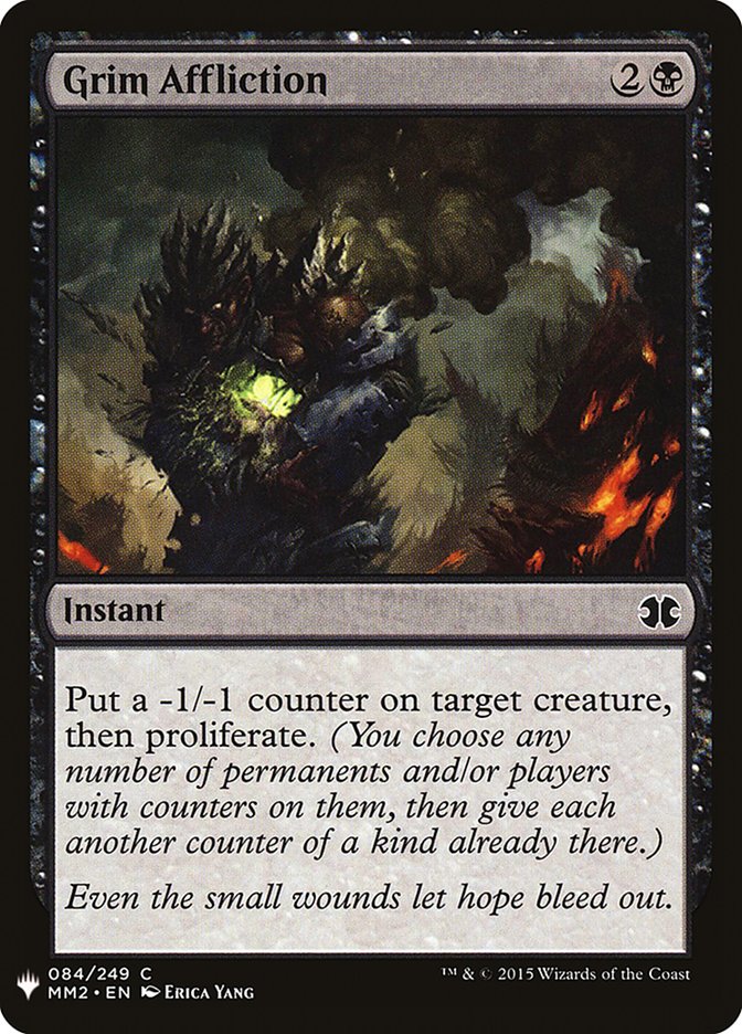 Grim Affliction [Mystery Booster] Magic: The Gathering