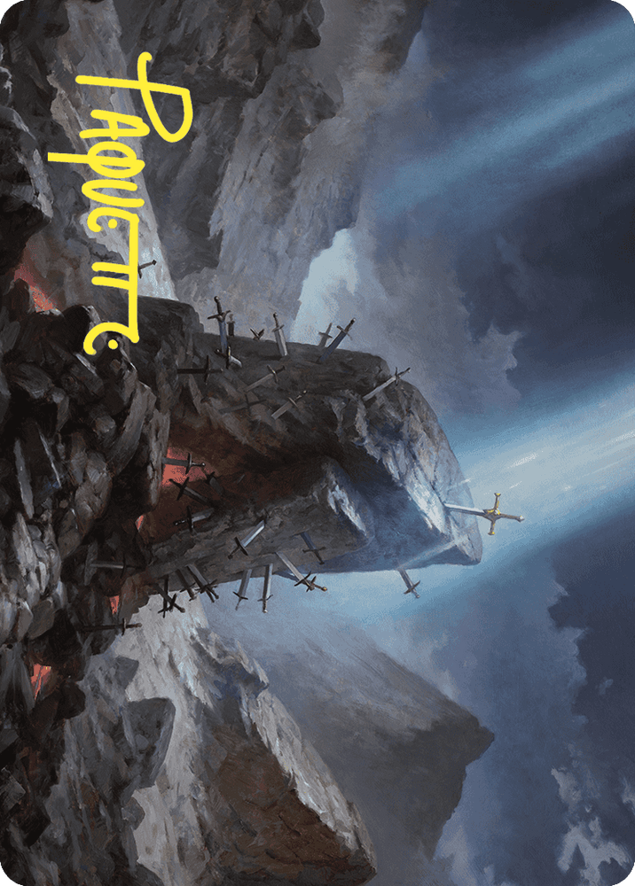 The Irencrag Art Card (Gold-Stamped Signature) [Wilds of Eldraine Art Series] Magic: The Gathering