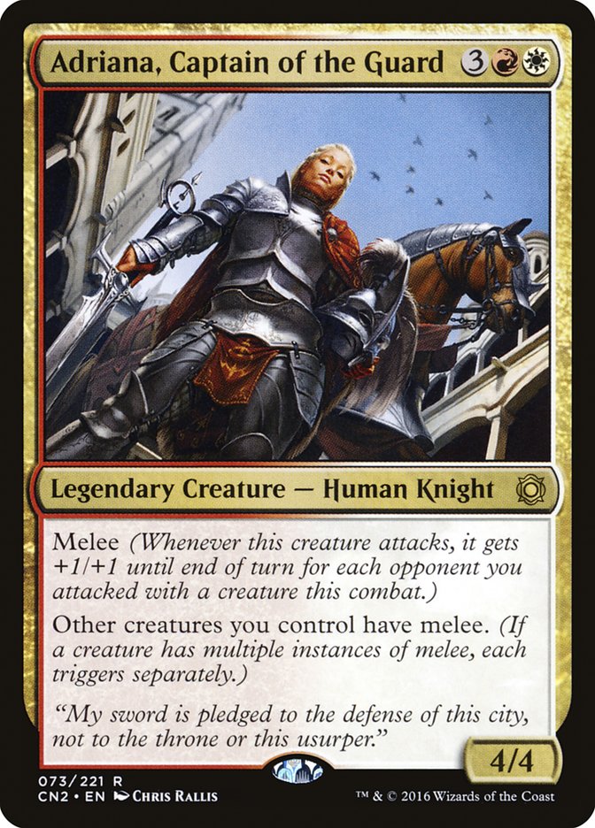 Adriana, Captain of the Guard [Conspiracy: Take the Crown] Magic: The Gathering