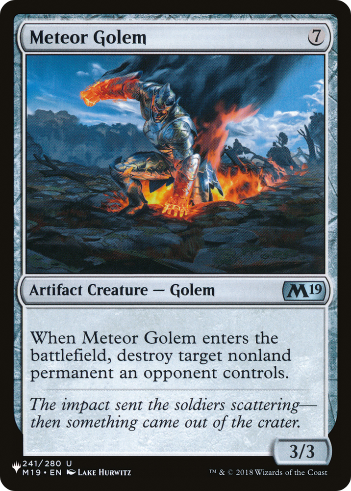 Meteor Golem [Secret Lair: From Cute to Brute] Magic: The Gathering