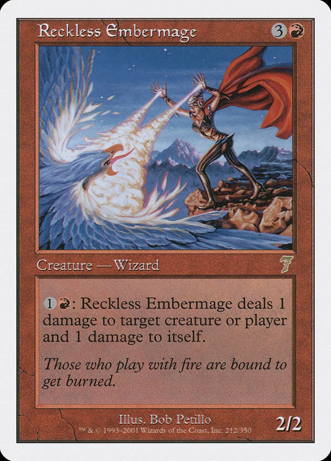 Reckless Embermage [Seventh Edition] Magic: The Gathering