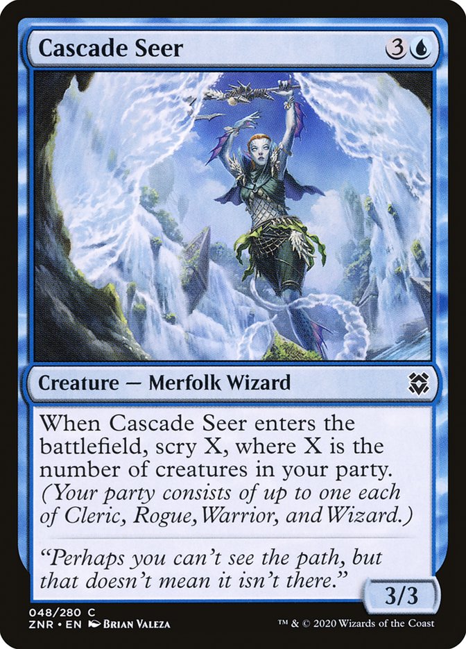 Cascade Seer [Zendikar Rising] Magic: The Gathering