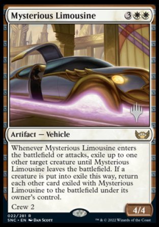 Mysterious Limousine (Promo Pack) [Streets of New Capenna Promos] Magic: The Gathering