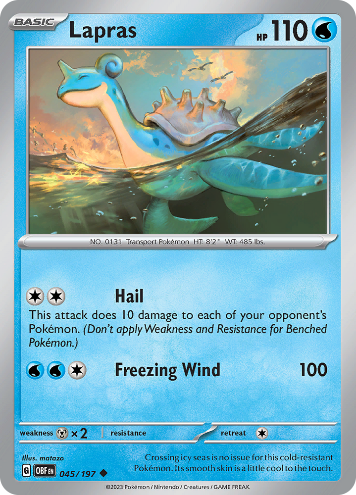 Lapras (045/197) [Scarlet & Violet: Obsidian Flames] Pokémon