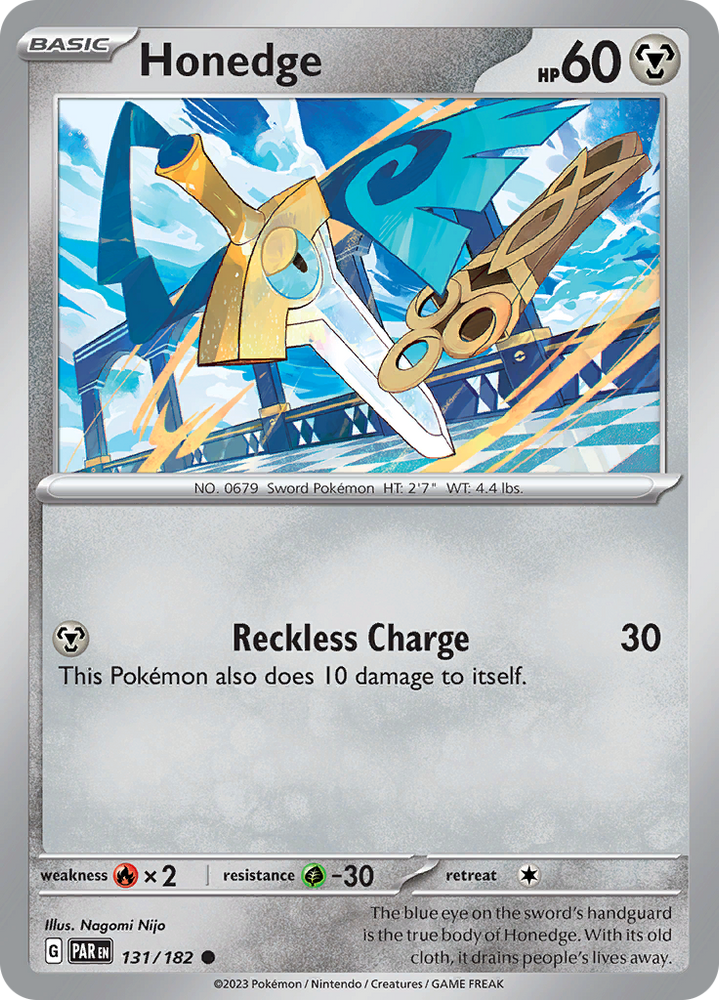 Honedge (131/182) [Scarlet & Violet: Paradox Rift] Pokémon