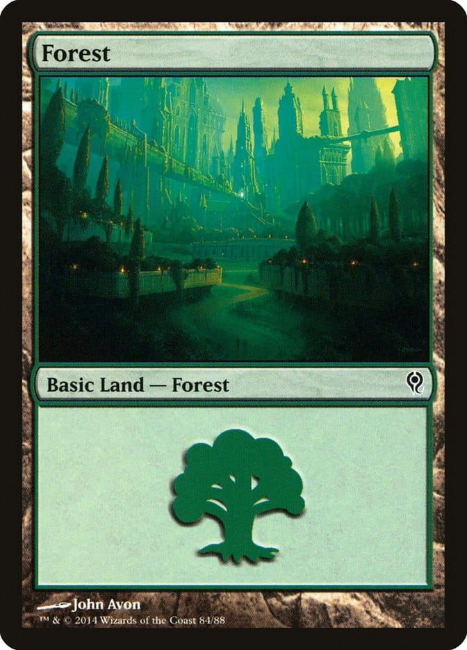 Forest (84) [Duel Decks: Jace vs. Vraska] Magic: The Gathering
