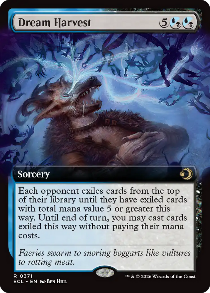 Dream Harvest (Extended Art) [Lorwyn Eclipsed] Magic: The Gathering