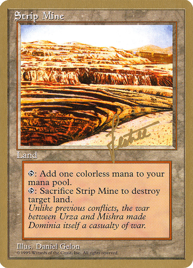 Strip Mine (Bertrand Lestree) [Pro Tour Collector Set] Magic: The Gathering