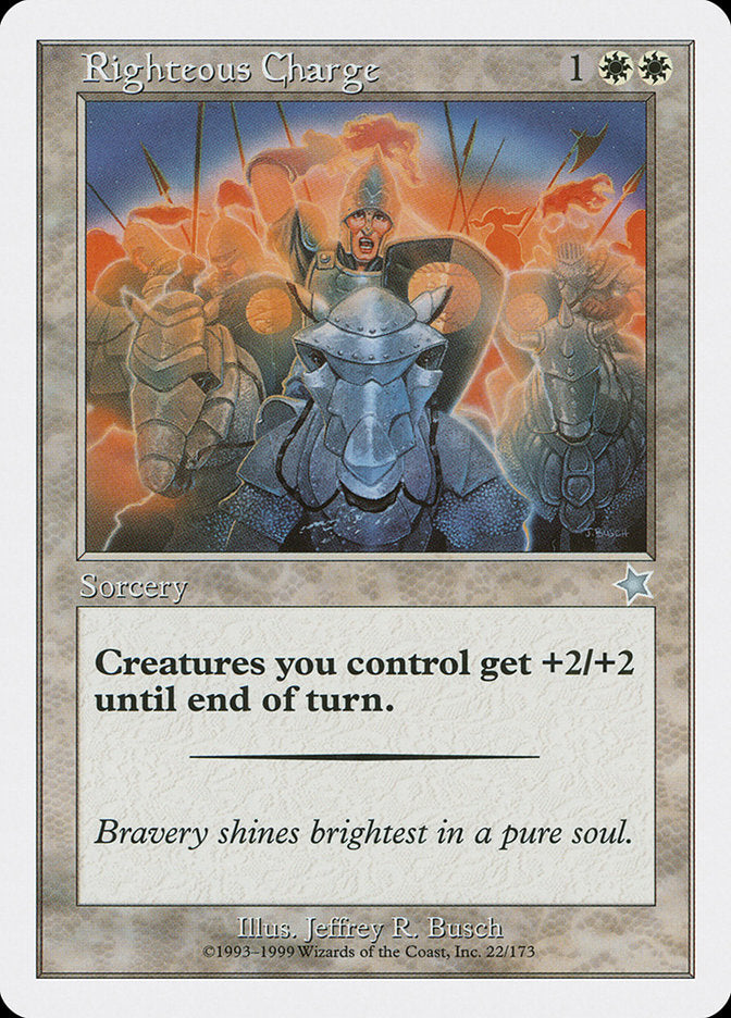 Righteous Charge [Starter 1999] Magic: The Gathering